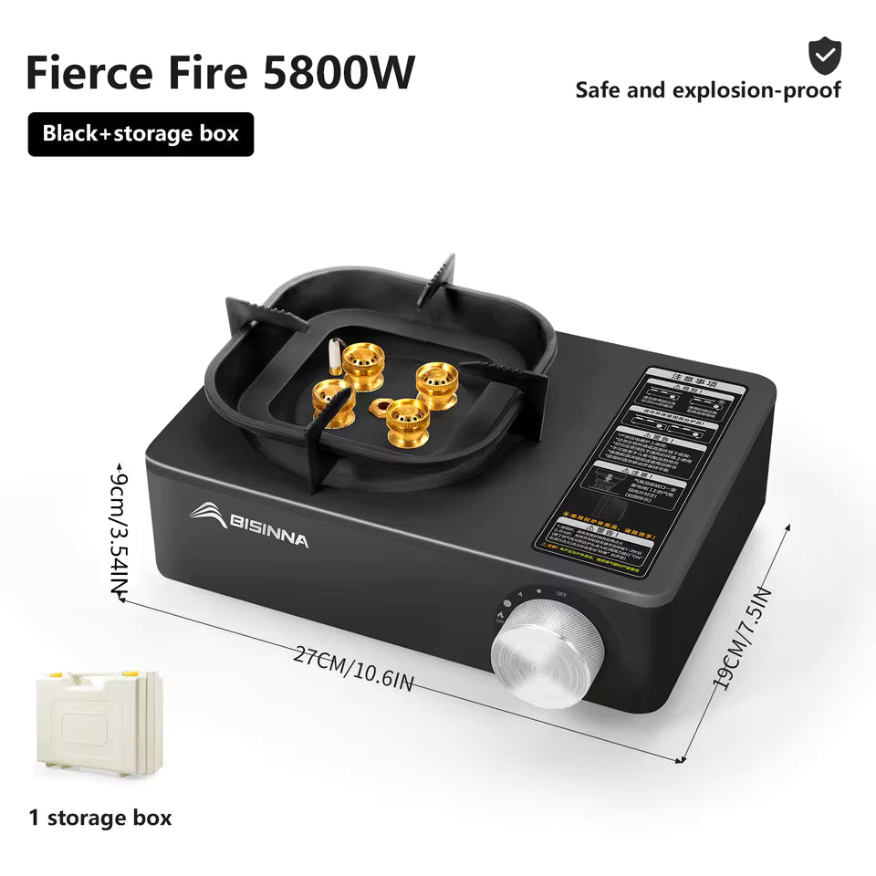 BISINNA™ Dual-Fuel Windproof Camping Stove